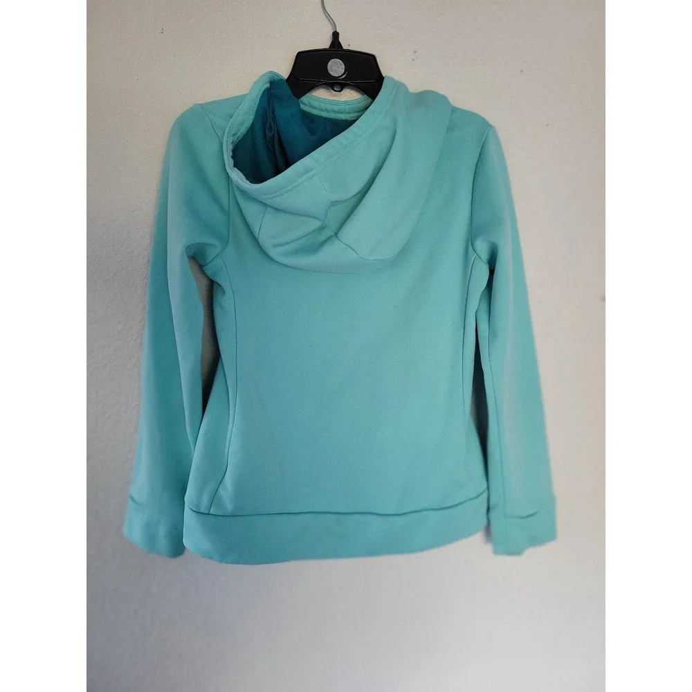 Nike Kids Dri Fit Teal Turquoise Hoodie Sweatshirt Pullover Size‎ M #4